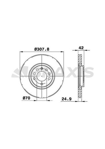 Braxis Ae0062 Ön Fren Disk Aynası 5 Bijon Astra G H Zafira B Corsa D Corsa E Zafira B Adam 569061