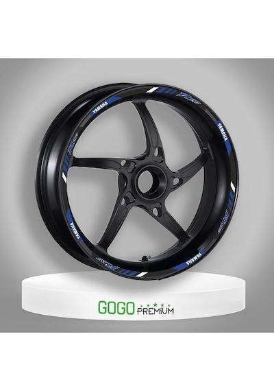 Reflektör Mavi Baskı Yamaha R25 Uyumlu 1 Set Jant Şeridi Çok Renkli