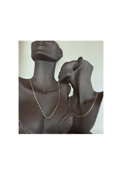 Evania İnce Detay Zincir Vintage Retro Kolye Gold