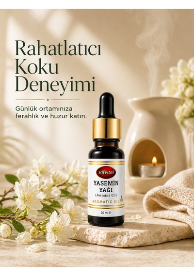 Yasemin Yağı 20 Ml Aromatik Yağ Ortam Kokulandırma Rahatlatıcı Koku Deneyimi Saf Esans Etkisi