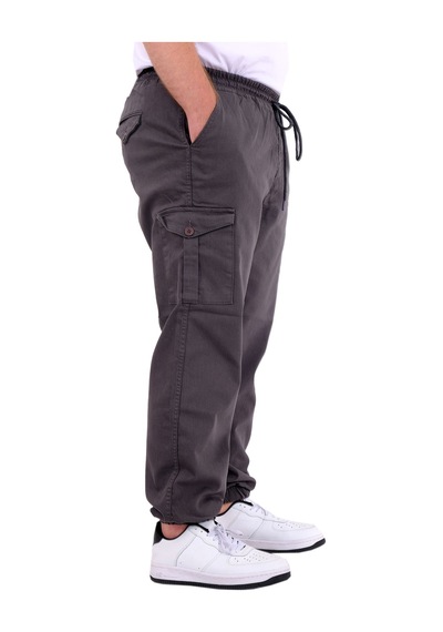 Mode Xl Büyük Beden Erkek Gabardin Kargo Jogger Doga 21927 Antrasit Antrasit