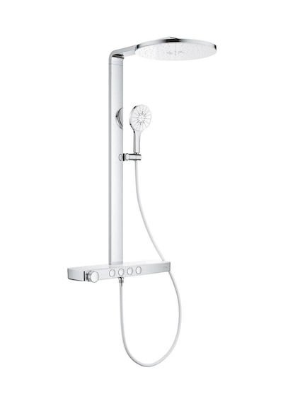 Grohe Rainshower Aqua Pure Duvara Monte Termostatlı Duş Sistemi - 1009640000 Gümüş