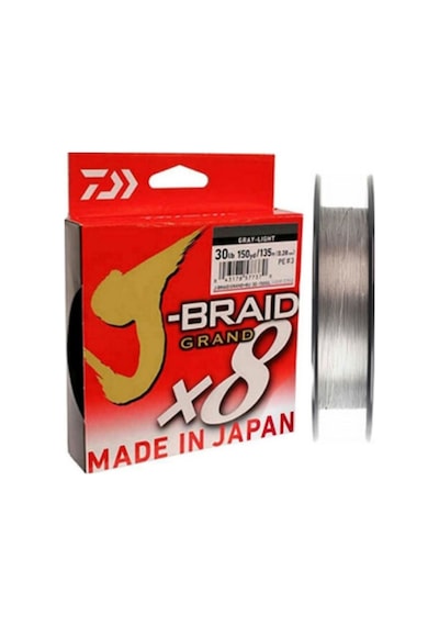 J-braid Grand 135mt 0.13mm 8x Gray Light İp Misina