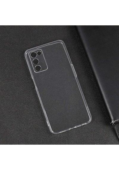 Oppo A55 5g Kılıf Şeffaf İnce Ve Esnek Süper Silikon Kılıf Renksiz