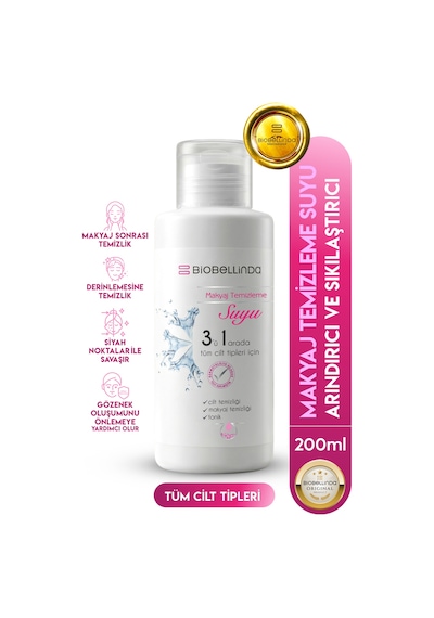Doğal Makyaj Temizleme Ve Arındırma Suyu 200 Ml