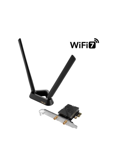 Asus Pce-be92bt, Wıfı7, Be9400, 5764-2882-688mbps, 6ghz-5ghz- 2.4ghz, Bluetooth 5.4, Pcıe Ağ Adaptörü