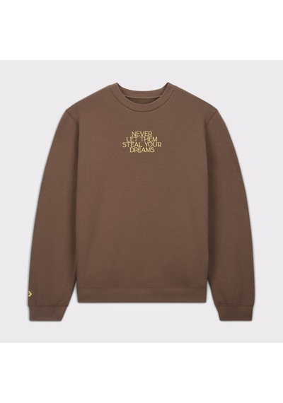 Converse X Wonka French Terry Crew Unisex Kahverengi Sweatshirt