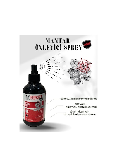 Bitkiler Için Mantar Önleyi Mantar Karşıtı Sprey 250 ML