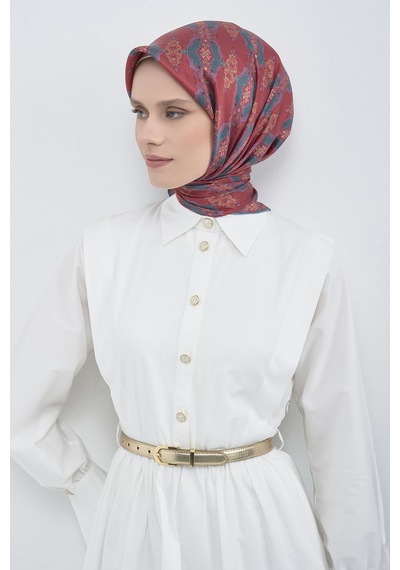 Armine Saf İpek Sura Eşarp-2026 İlkbahar-yaz- 952200d Bordo