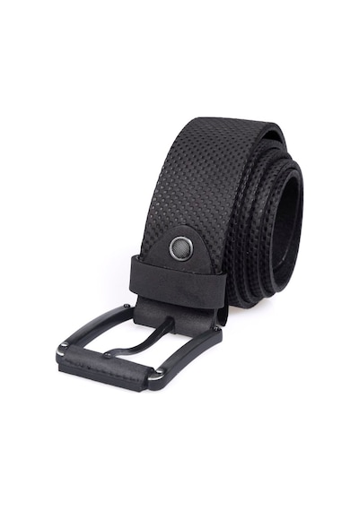 Tudors Erkek %100 Hakiki Deri 4 Cm Spor Siyah Kemer-23778 Siyah