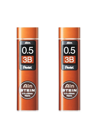 Ain Stein Mekanik Yedek Uçlar - 2 Tüplü Paket 0,5 Mm 3b Tek Renk