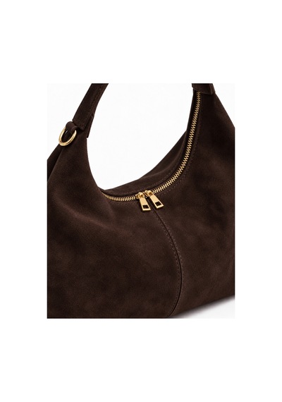 Nura Collection Kahve Kadın Hakiki Süet Shopper Omuz Çantası Kahverengi - 933745279 Kahverengi