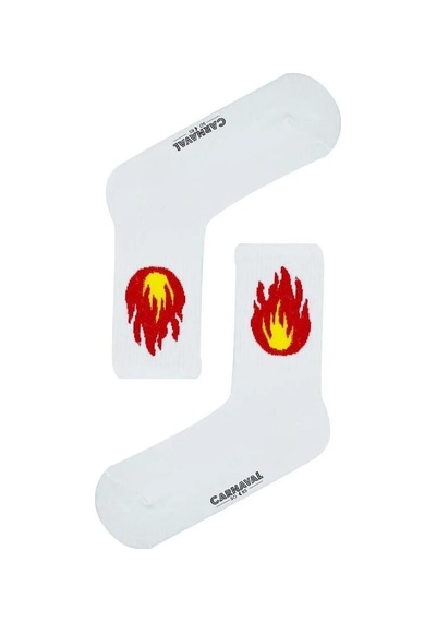 Carnaval Socks 6'lı Gym Spor Tasarımlı Tenis Çorap Seti Renkli