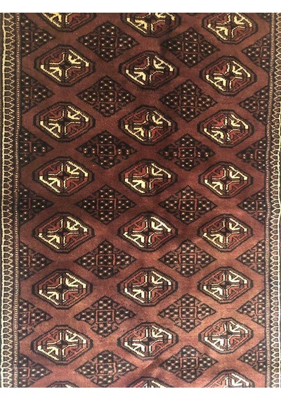 Antik İran Türkmen El Dokuması Yün Halı 145x104cm 1.5m2 Teşhir Ürün