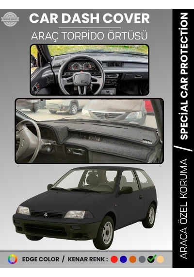 Suzukı Swift 1988-1994 Torpido Örtüsü Panel Torpido Koruma Tam Uyum Uv Koruma Hızlı Montaj - 851 Stiloto