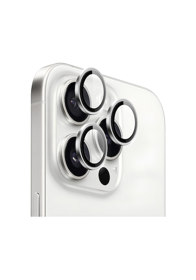 Apple Uyumlu   iPhone 16 Pro - Pro Max Metal Çerçeveli Kamera Koruma Lensi