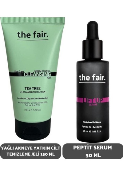 the fair. Sebum Kontrol Yağlı Ciltler İçin Yüz Temizleme Jeli 150 ML + Lift-Up Sıkılaştırıcı Peptid Serum 30 ML