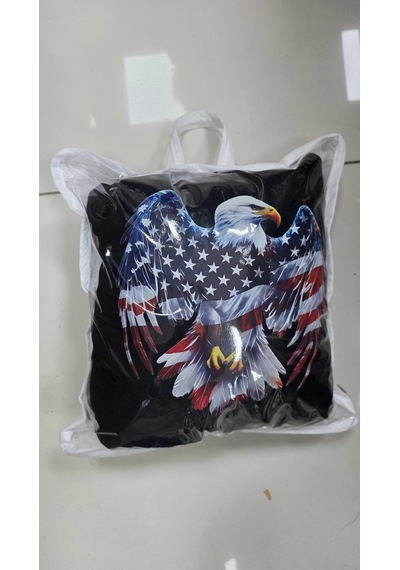 Sıyah Amerika Kartal Kumaş Servis Kılıfı Ön Arka Kılıf 4 Parça Arka 2 Parca Logolu Penye 1.kalite 1 Takım