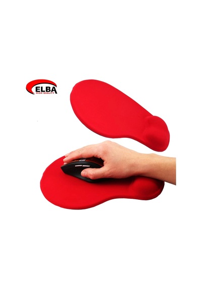 Elba K06152 Bileklikli Jel Mouse Pad Kırmızı Kdo