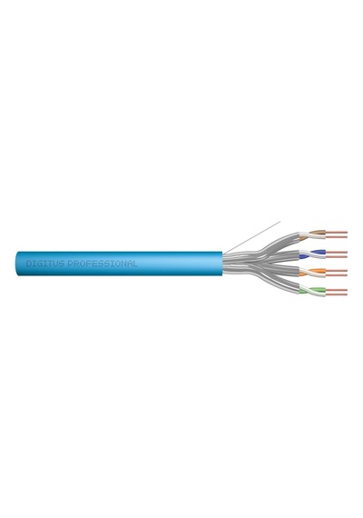 Digitus Category 6a Cat. 6a U-ftp Data Kablosu&lt Br&gt 500 Mhz&lt Br&gt Lszh Low Smoke Zero Halogen &lt Br&gt Awg 23/1&lt Br&gt Mavi Renk&lt B