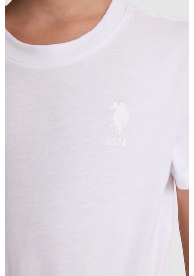 U.S. Polo Assn. Erkek Çocuk Beyaz Tişört Basic 50325555-vr013