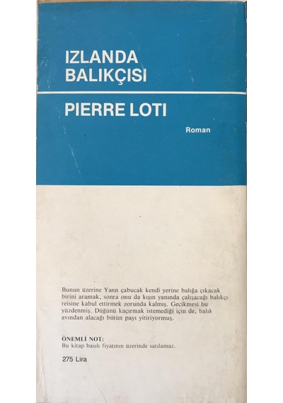 Izlanda Balıkçısı - Pıerre Lotı-Çeviren : Samih Tiryakiooğlu