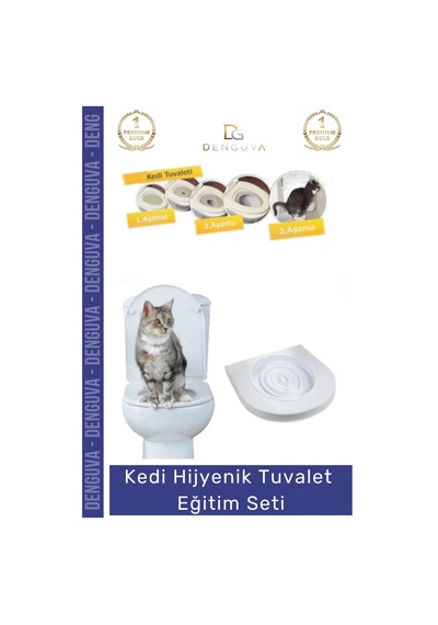 Tuvaletseti Kedi Klozet Alıştırma Aparatı Ekonomik Kumsuz Pratik Çözüm Hijyenik Tuvalet Eğitim Seti