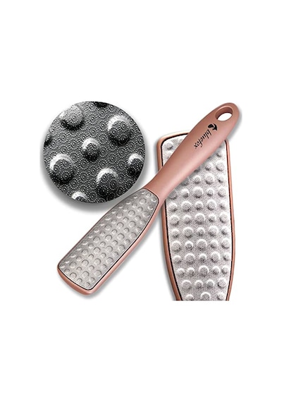 Bluefox Çift Taraflı Ayak Törpüsü Paslanmaz Çelik Nasır Ve Topuk Çatlağı Törpüsü, Ergonomik Saplı, Islak/kuru Kullanıma Uygun, Ev Tipi Pedikür Ayak Ovucu