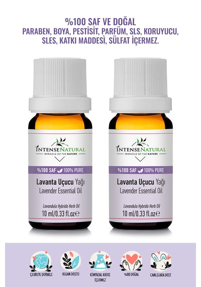 Intense Natural Lavanta Uçucu Yağı 2 x 10 ML