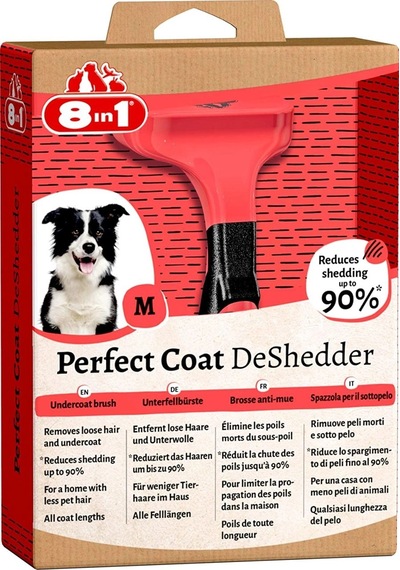 8in1 Perfect Coat Deshedder Furminator M Orta Irk Köpek Tarağı