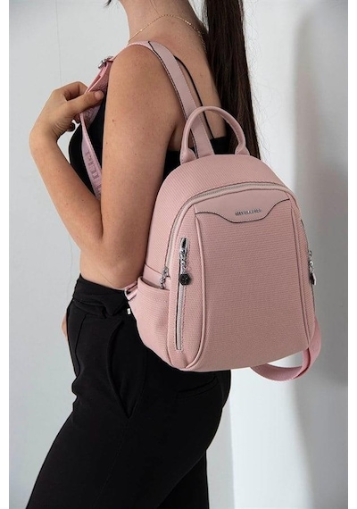 Silver Polo Sp906 Kadın Sırt Çantası Petek Pink-pink