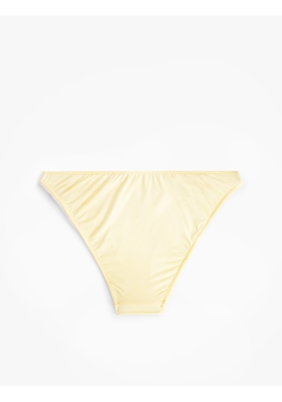 Koton Basic Bikini Altı İşleme Detaylı Normal Bel Sarı 4sak00121mm Sarı
