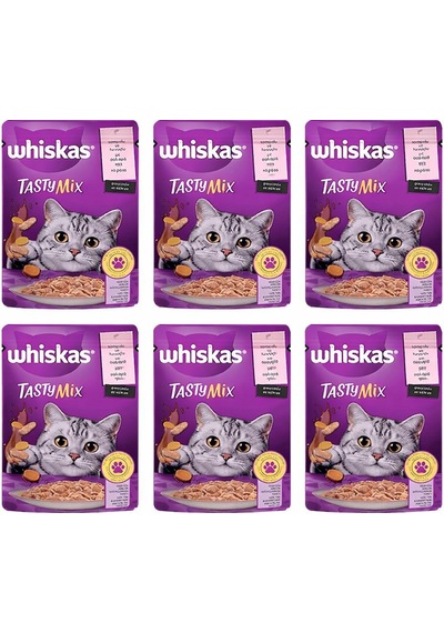 Whiskas Pouch Tasty Mix Somunlu Havuçlu 85 Gr 6 Adet