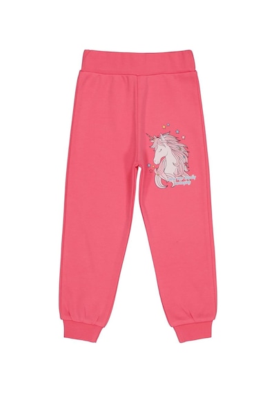 Civil Girls Unicorn Baskılı 2-5 Yaş Eşofman Altı - Pembe Koyu Pembe