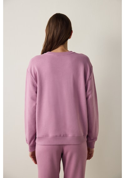 Penti Lila Bisiklet Yaka Oversize Spor Sweatshirt