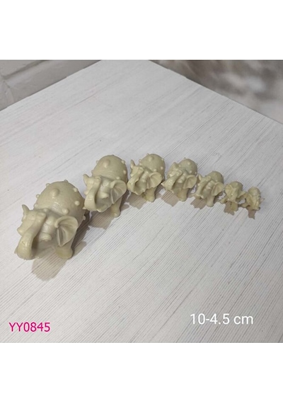 Yy0845 Yedili Fil Set Silikon Kalıp