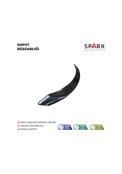 Peugeot 3008 2017 Yılı Ve Sonrası Ön Kaput Rüzgarlık 4mm Siyah