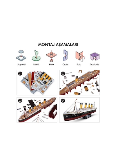 Cubicfun 3D Puzzle Titanic Led Işıklı L521H