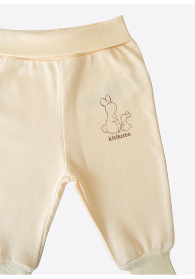 Kitikate Organik New Basic Çoraptolon Bebek Boy Natural Krem