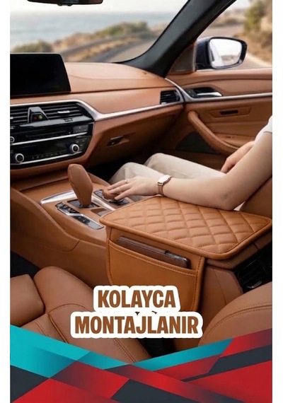 Aston Martin Dbx 707 Uyumlu Cepli Deri Kolçak Minderi Koruyucu Örtü Taba Deri Taba Dikiş