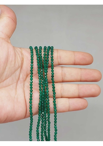 Akik Taşı Dizi 3mm 51200 Yeşil