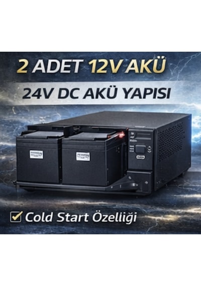 Necron Dtv-1kva Dt-v Serisi 1 Kva Online Ups 1000va 900w 0ms Geçiş Süresi Saf Sinüs Lcd Ekran
