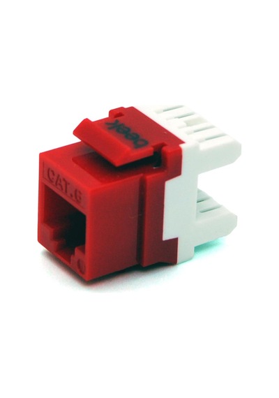 Beek Cat 6 Keystone Jack, Zırhsız/unshielded, 250 Mhz Acc. Iso/ıec 11801:2002 Am2:2009/09, Kırmızı Renk, Beyaz Idc Plastik&lt Br&gt Beek Category 6