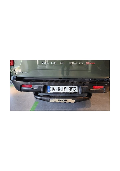 Ssangyong Musso Arka Tampon Koruma Demiri 2018+ Uyumlu Siyah Pickup Aksesuar