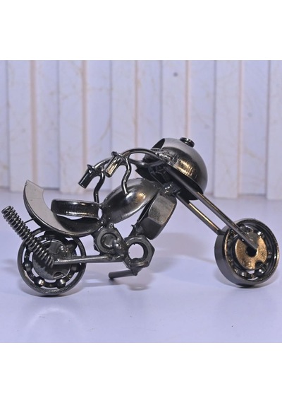 Kişiye Özel İsimli Metal Motosiklet Biblo El Yapımı Chopper Motor Maketi Hediye
