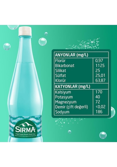 Sırma Doğal Maden Suyu 1 Lt X 6 Adet