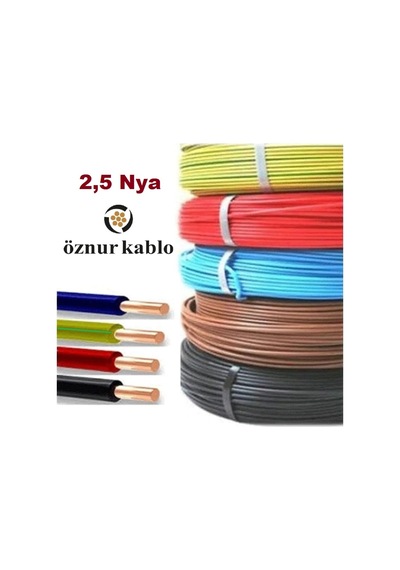 Öznur 2,5 Mm Nya Kablo Tse Li Öznur Kablo Renk Boy Seçiniz