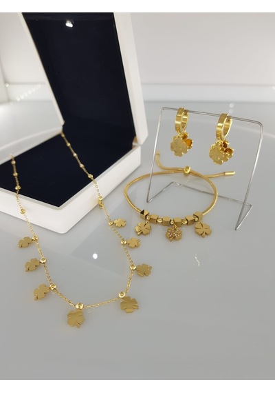 Kaburga-ayarlanabilir Yüzük Takı Set Gümüş - Rose Gold