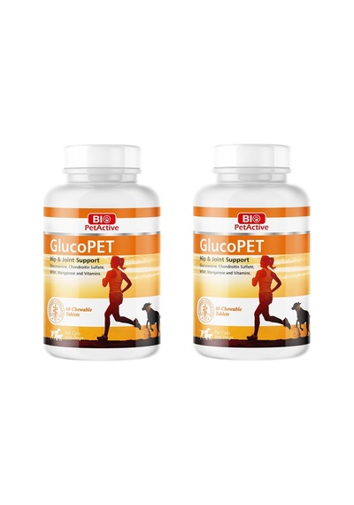 Bio Petactive Glucopet Kedi Ve Köpekler İçin 60 Adet Eklem Güçlendirici Tablet 90 Gr. X 2 Adet