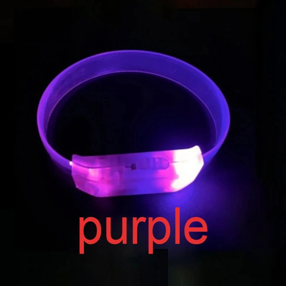 3 Modlu Pilli Led Işıklı Esnek Parti Bilekliği Mor " 38783960
